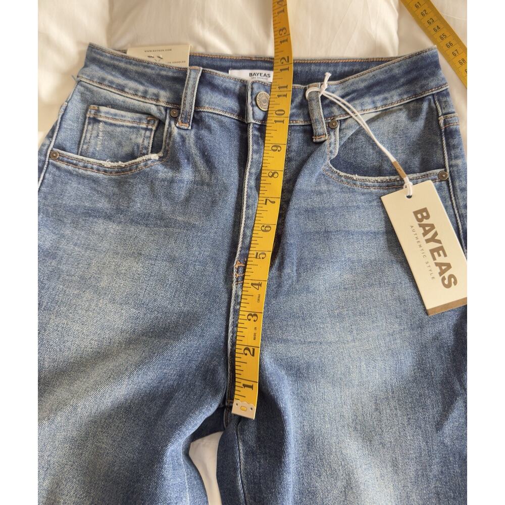 Bayeas NWT High Rise Vintage Straight Denim Jeans Nordstrom 27 x 30 - Picture 10 of 11